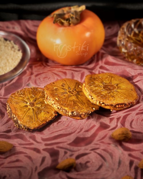 Dried Lotus with almond, walnut and maple filling