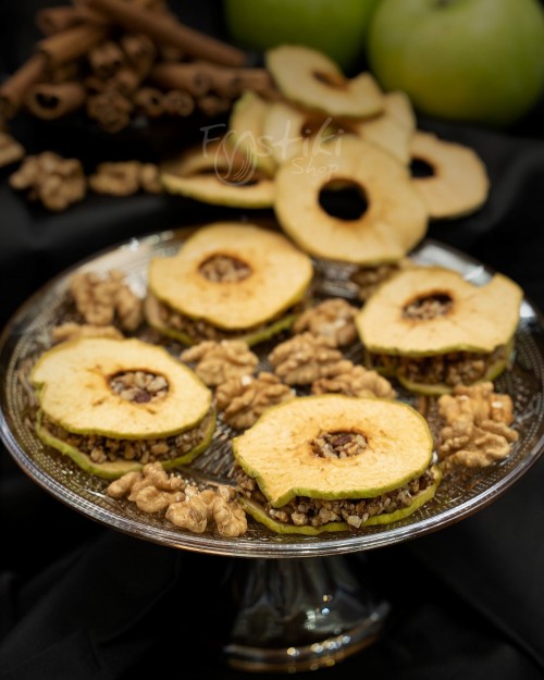 Green apples with filling