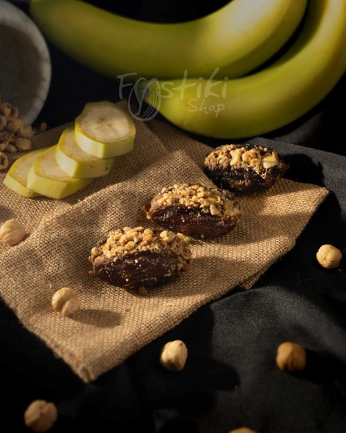 Dates with hazelnut & banana filling DRIED FRUITS WITH FILLING OF OUR OWN PRODUCTION